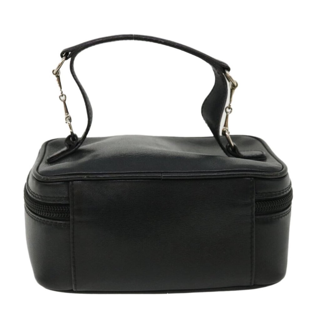 Gucci Horsebit Black Leather Cosmetic Travel Case Rare - Picture 2 of 16